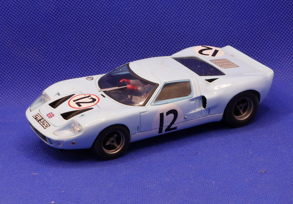 Slotcars66 Ford GT40 1/32nd scale Fly Car Model slot car blue Le Mans 1966 #12   